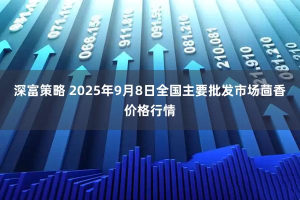 深富策略 2025年9月8日全国主要批发市场茴香价格行情