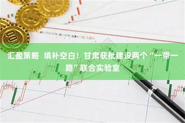 汇盈策略  填补空白！甘肃获批建设两个“一带一路”联合实验室